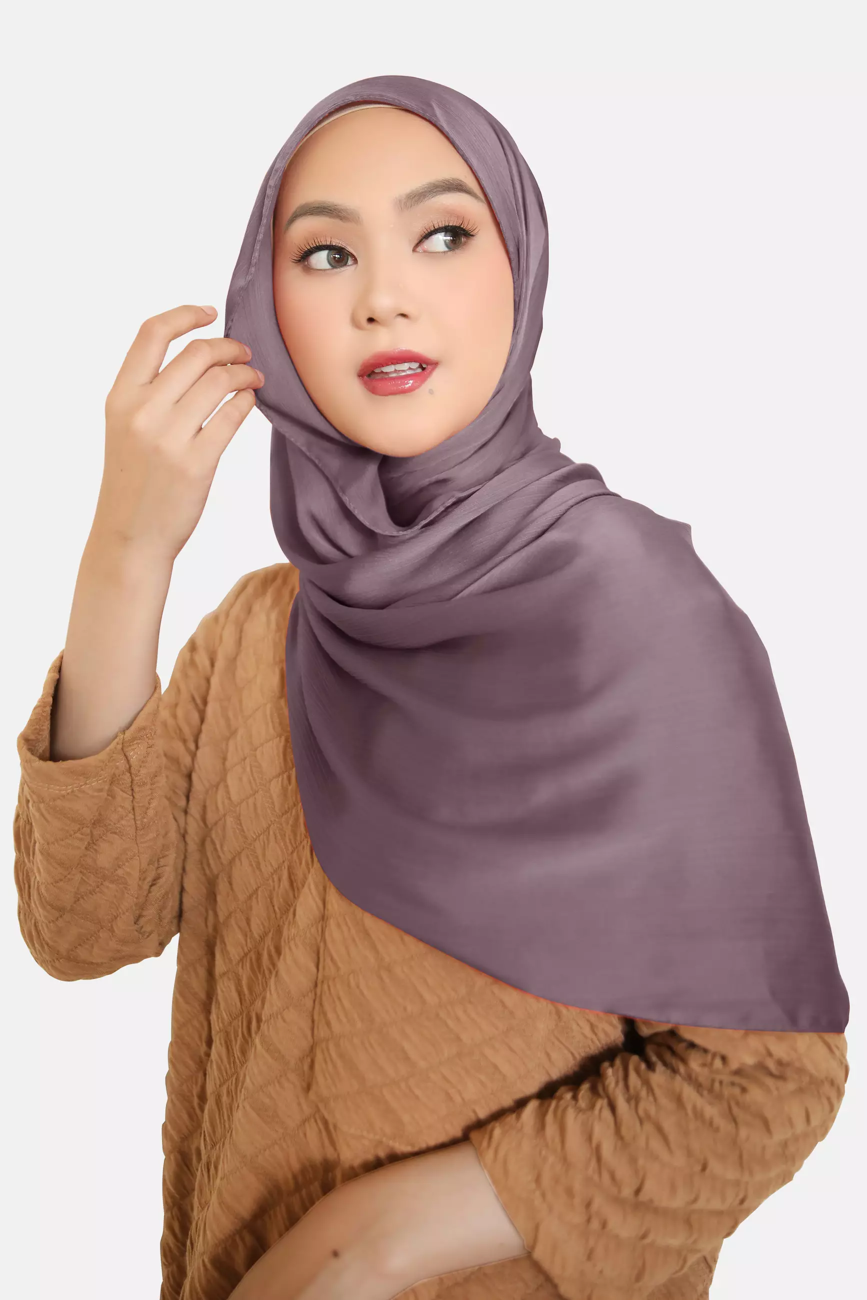 Cravima Silky Shawl | Hijab Pashmina - Rosy Mauve