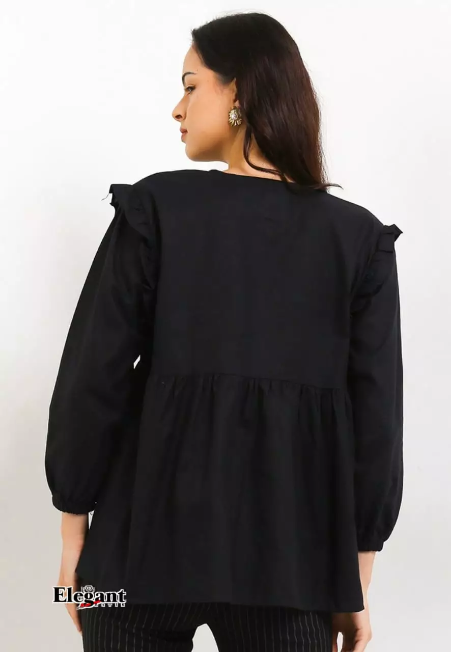 Alesha Blouse Oversize Hitam