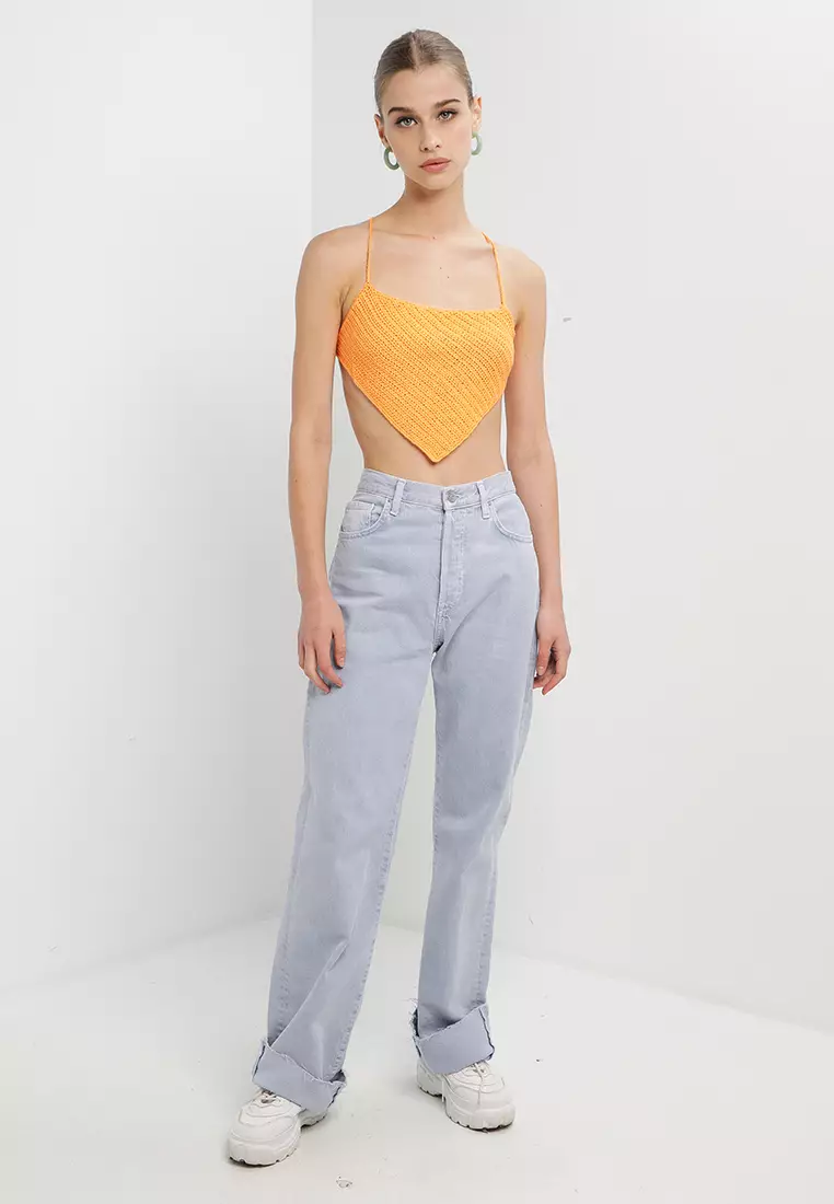 坎昆鉤編掛脖上衣