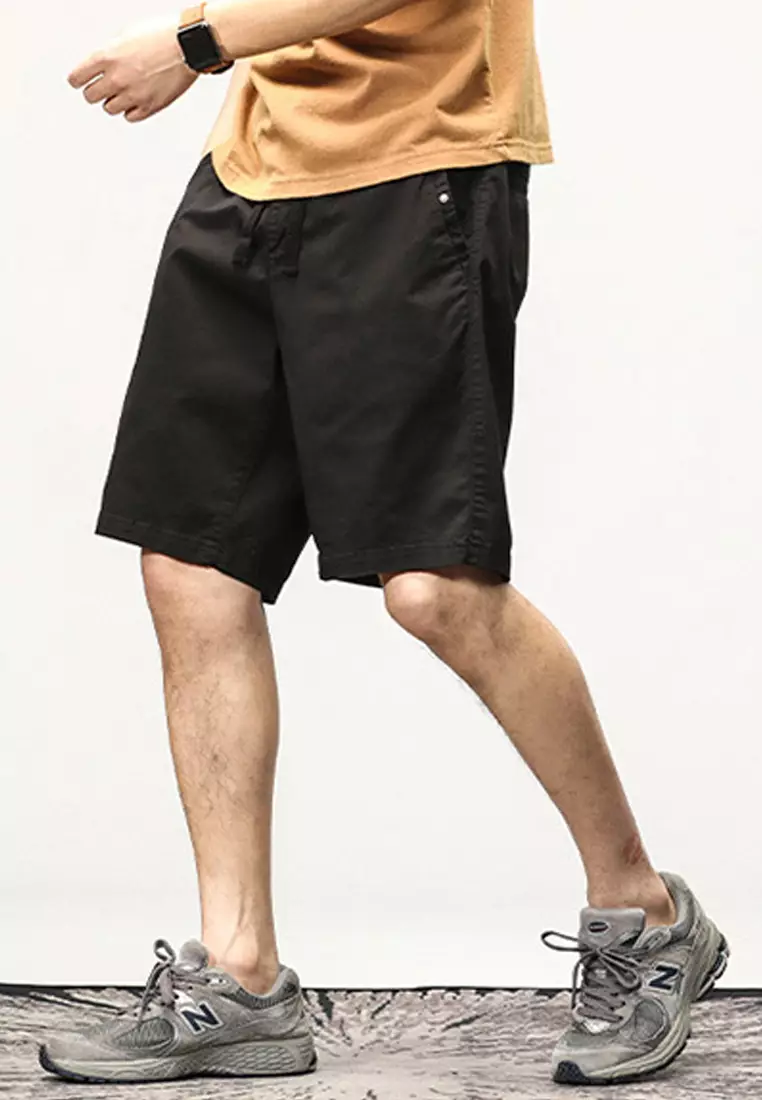 Relaxed Fit Cotton Cargo Shorts GJL070