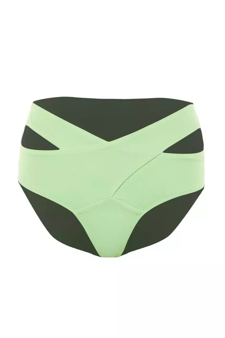 Cut Out High Waist Bikini Bottoms
