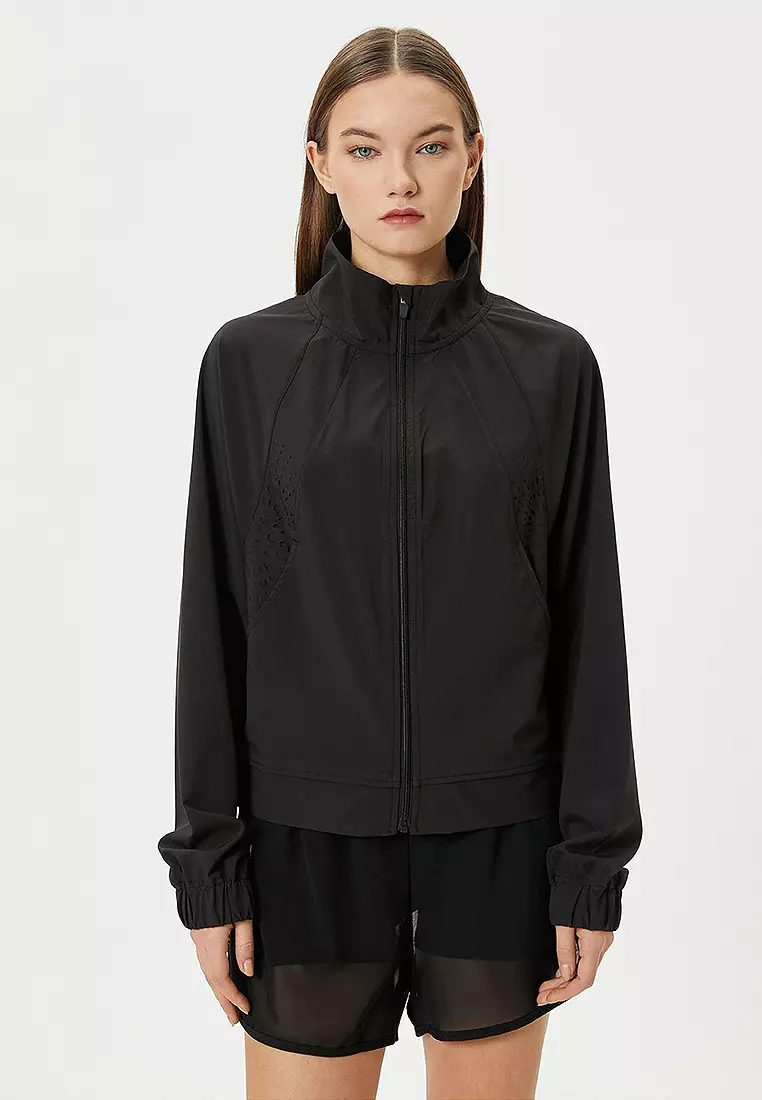 Buy KOTON Zipper Stand Collar Long Sleeve with Pockets Sport