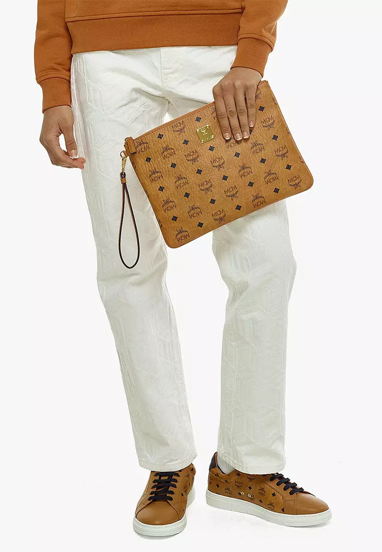 Wristlet Zip Pouch in Visetos Original