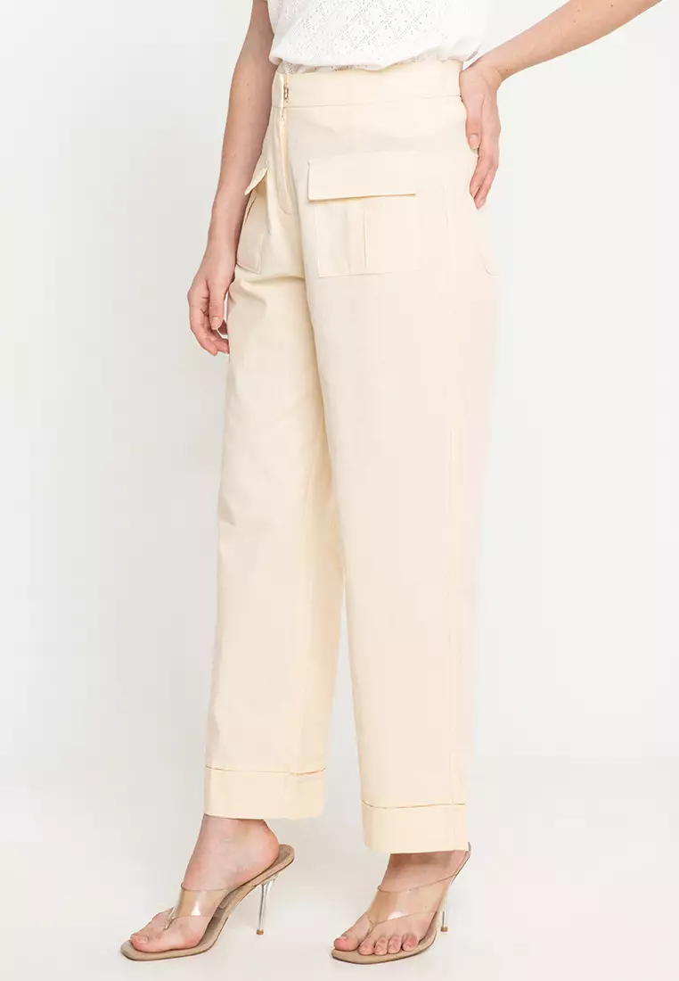 Buy Plains & Prints Monochromatic Andora Pants 2024 Online | ZALORA ...