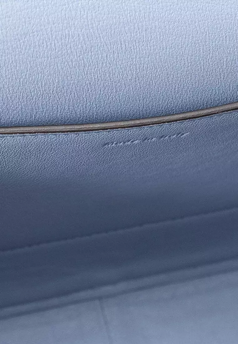 Frame Medium Crossbody Bag for Women in Light Taupe/Medium Blue