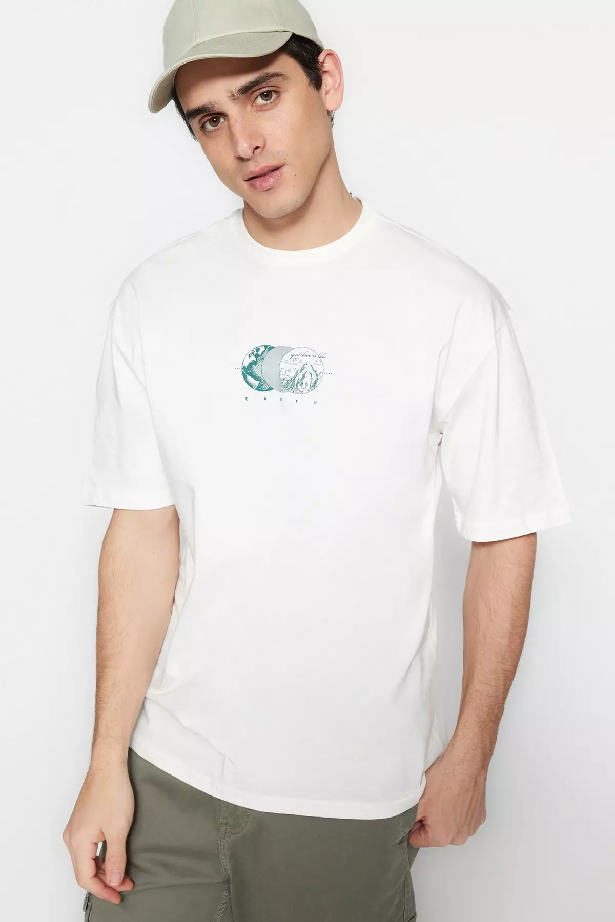 Relaxed/Comfortable cut, Short Sleeve Printed T-Shirt