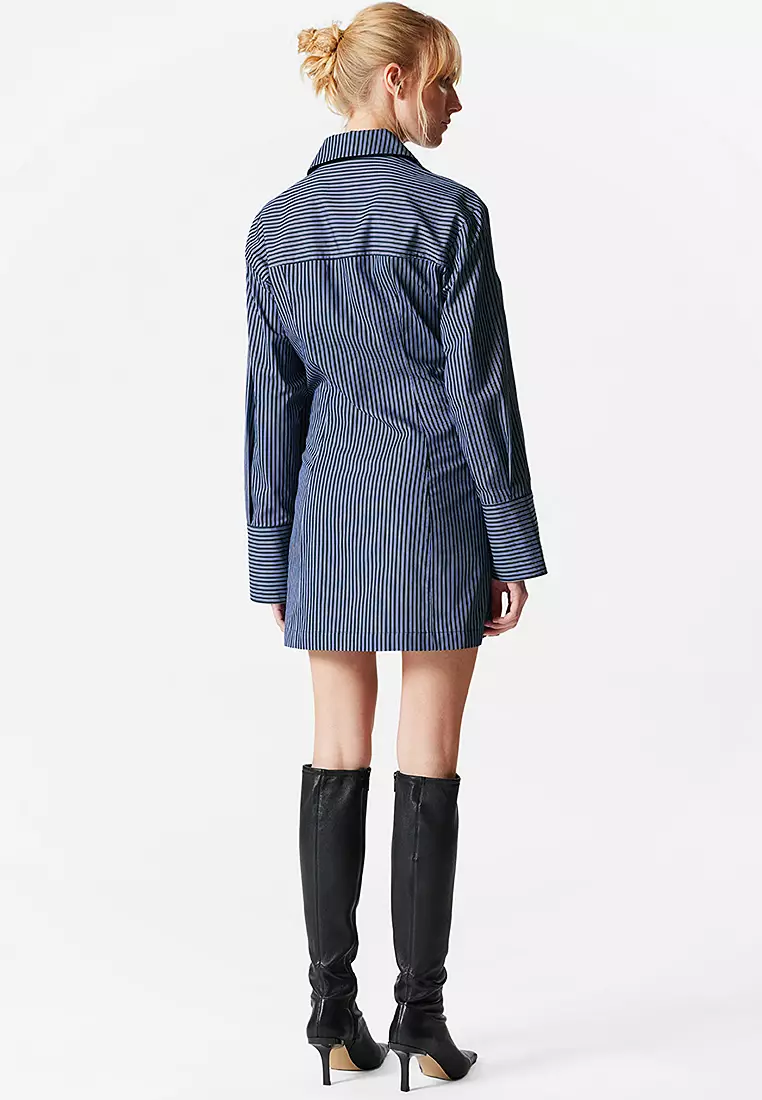 Wrap Shirt Mini Dress