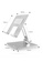 Latest Gadget silver Zilla13cm Wide Adjustable Metal Tablet Stand - Silver 4DB3BAC88C0523GS_2