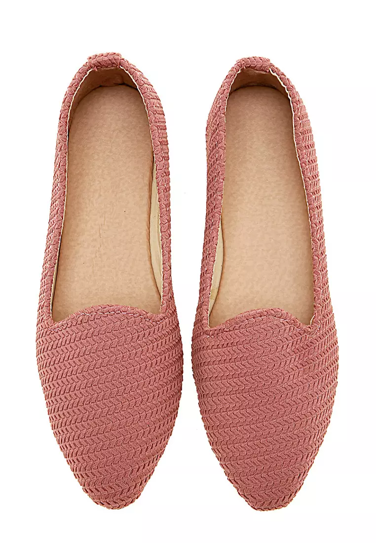Naira Flatshoes Woman Design Casual Sepatu Wanita Premium Quality - Pink