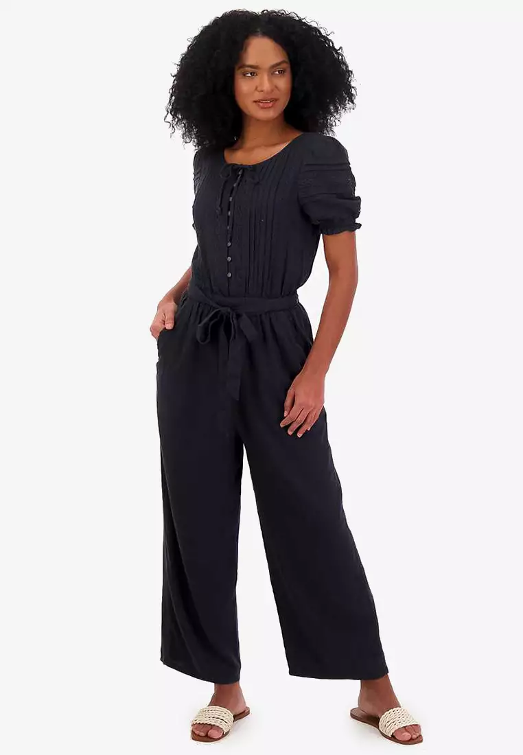 CLOTH AND STONE V-Neck Belted Jumpsuit EVEREVE, 48% OFF