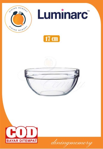 Luminarc Luminarc Mangkuk Kaca Transparan Stackable Bowl per Pcs - 17 cm AFE84HLD9A3661GS_1