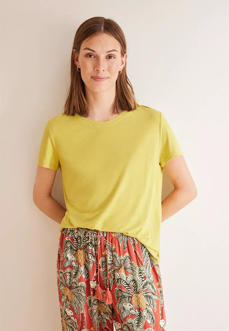 Khaki Short-Sleeved T-Shirt
