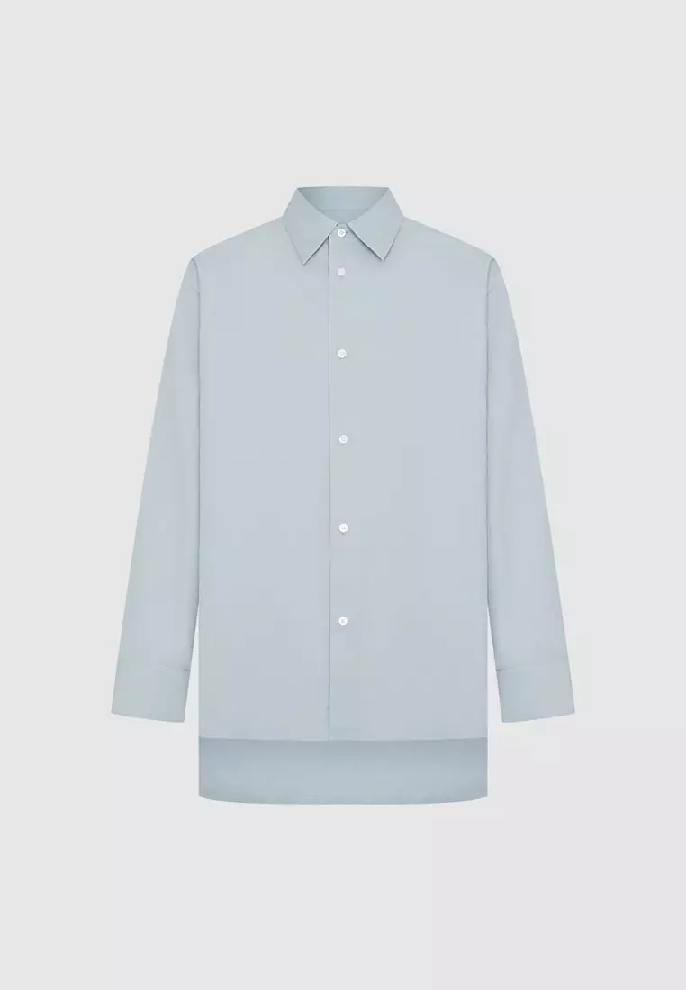 宽松型开襟衬衫