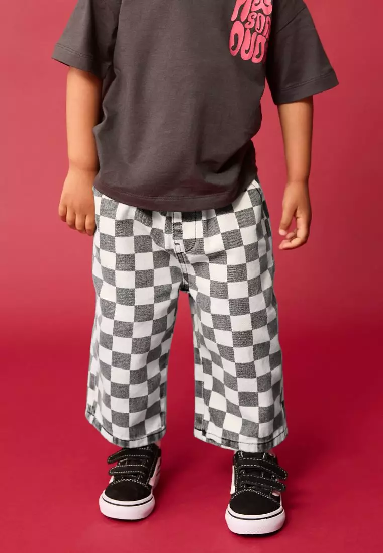 Pull On Wide Trousers