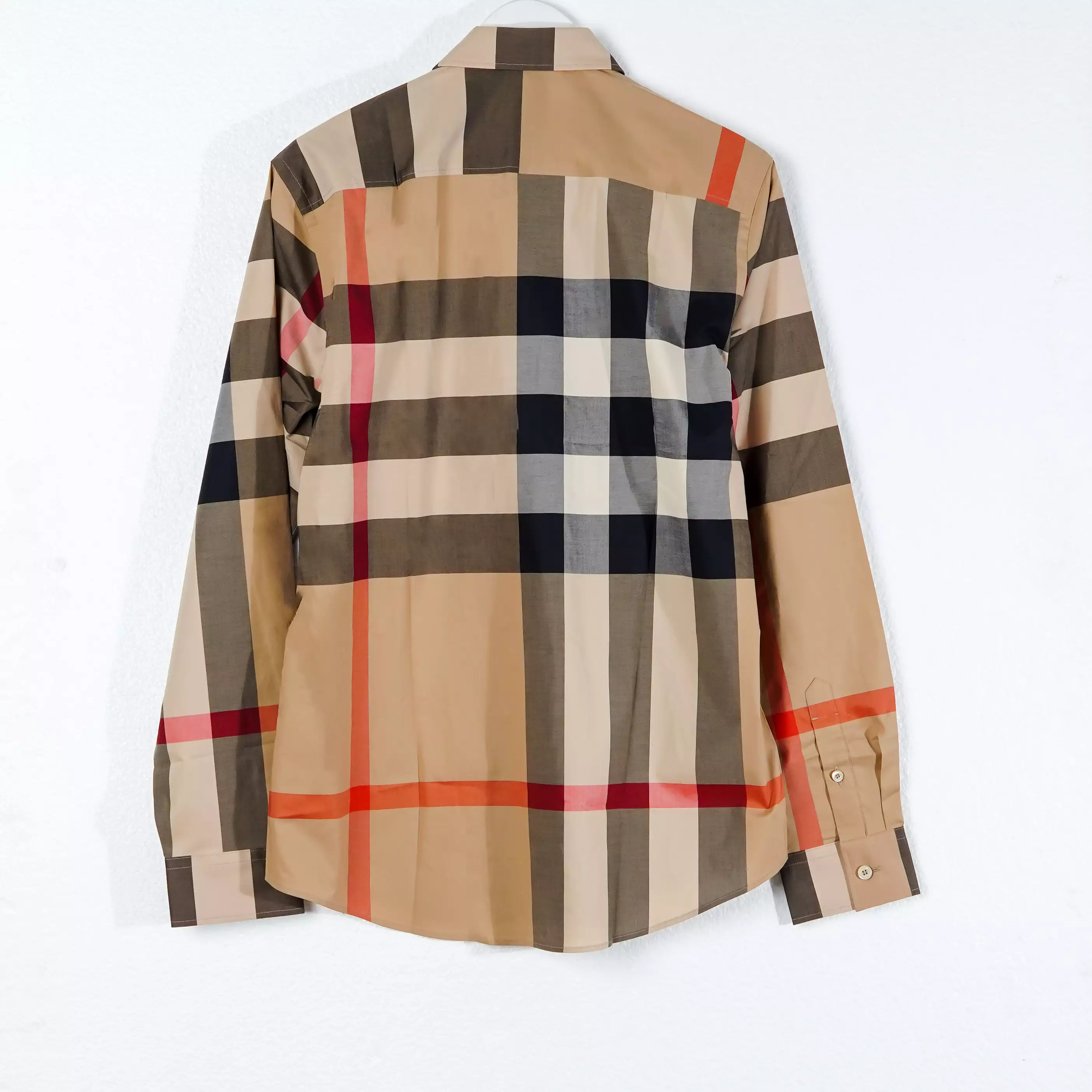 Kemeja BURBERRY SOMERTON CHECK ARCHIVE BEIGE LONG SHIRT 100% ORIGINAL