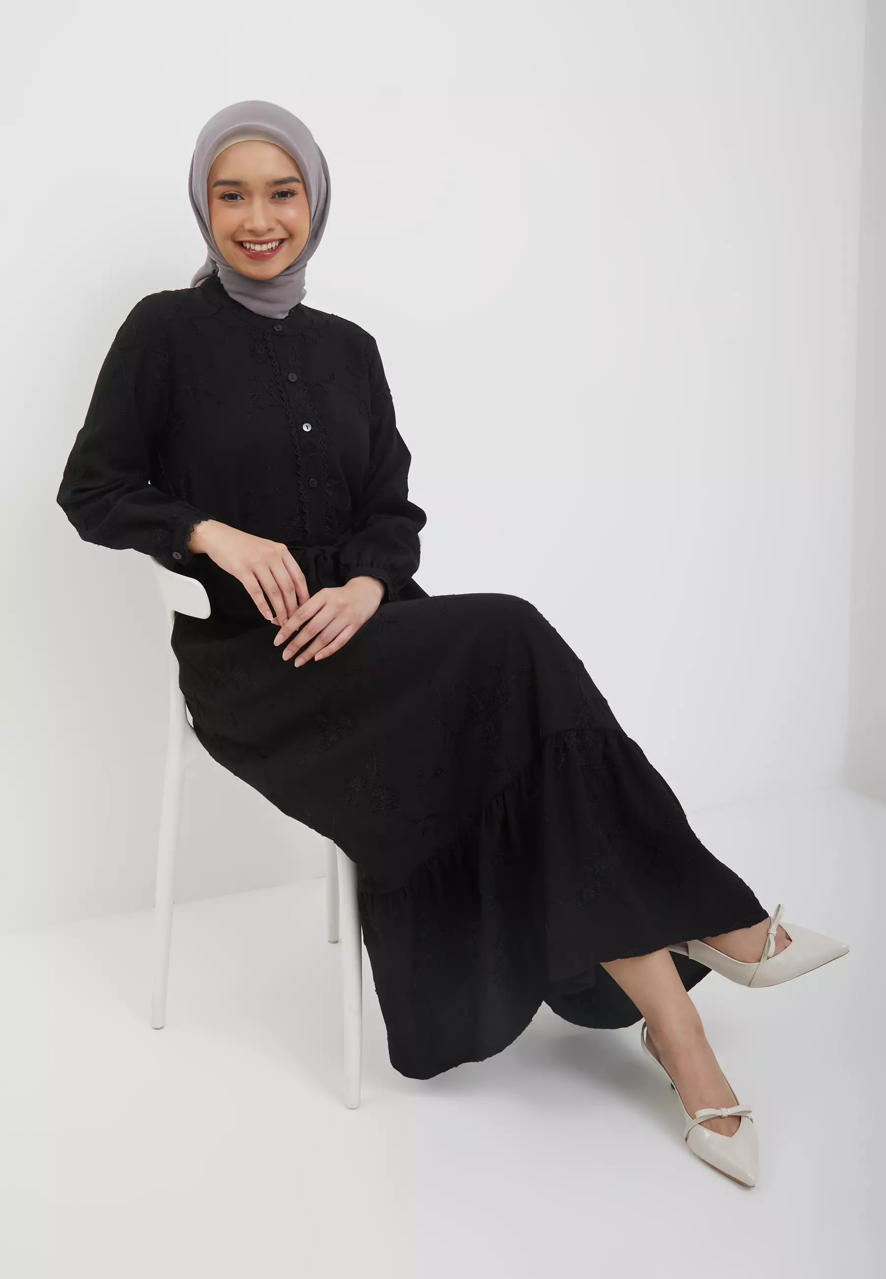Geela X Aurelie Hermansyah - Bahira Black Dress (G.42147)