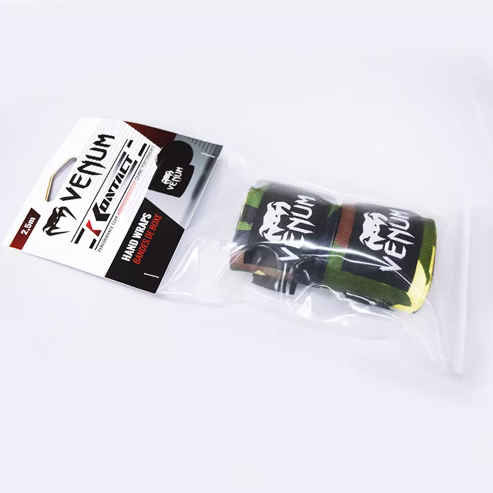 Venum Kontact Boxing Hand Wraps Forest Camo 2,5m