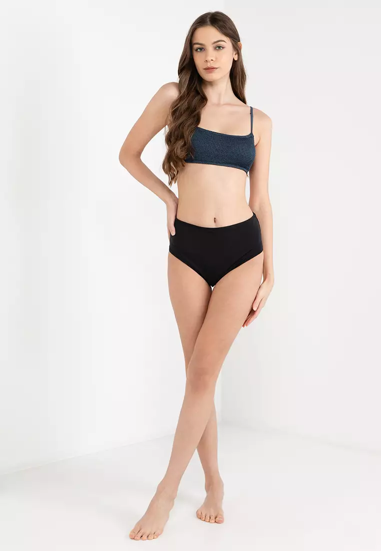 Straight Neck Crop Bikini Top