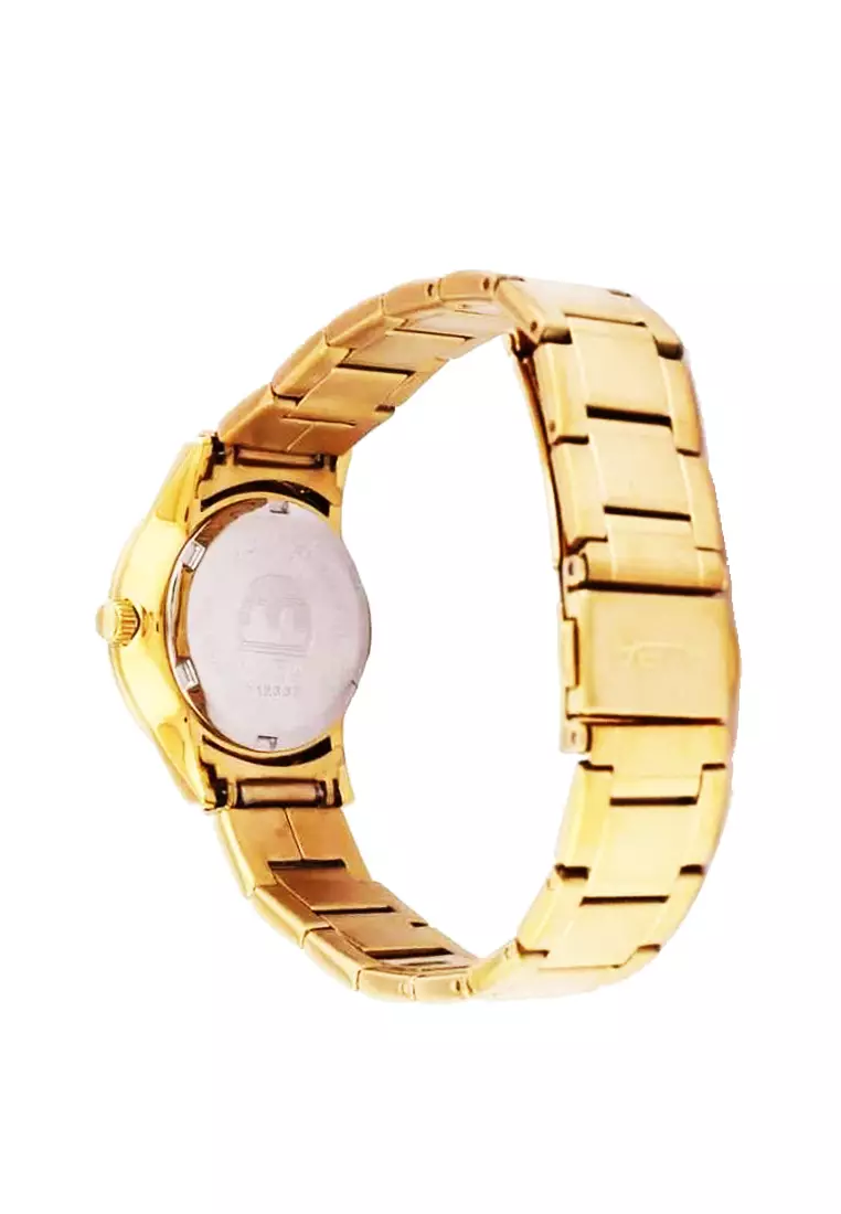 Jam Tangan Wanita Alba Original Garansi Resmi AH7L68 AH7L68X1 Strap Stainless Steel Gold