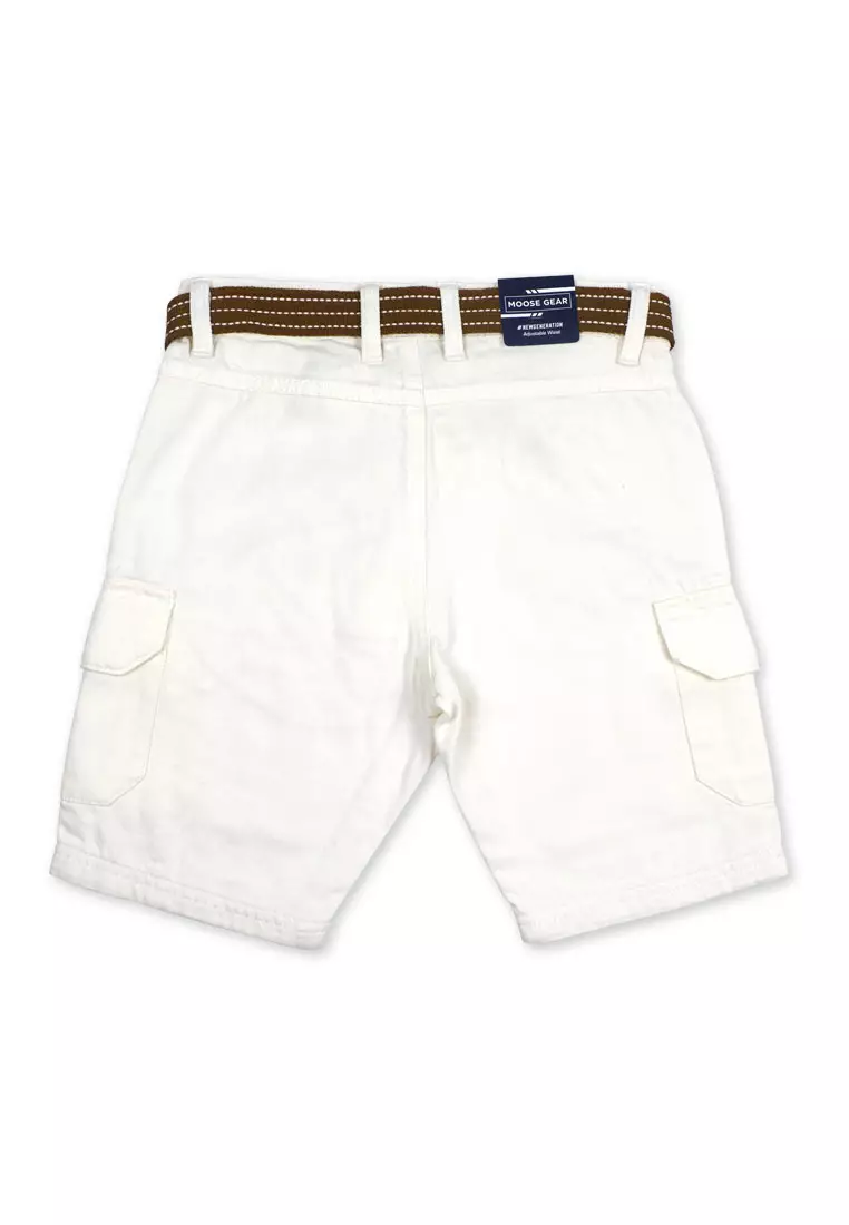Boys Short With Belt And Cargo Pocket