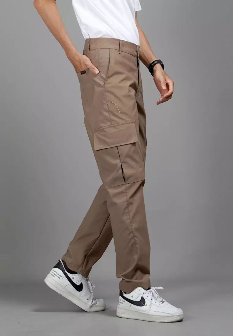  RAYMOND Celana Cargo Pria Earth Tone Cargo Tactical Pants - Coksu