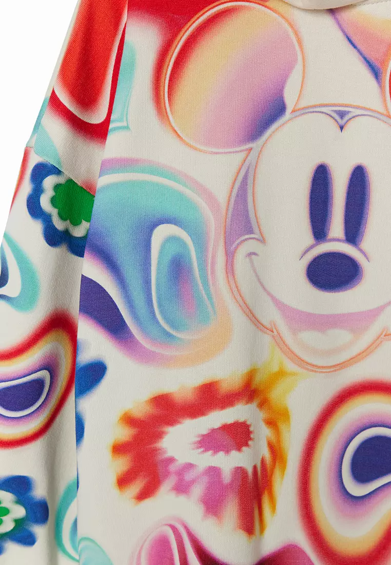 Desigual Girl Oversize Mickey Mouse hoodie.