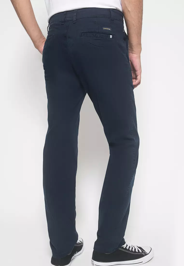 Johnwin - Celana Panjang - Chinos - Dark Navy - ACT.118.218.A366.C