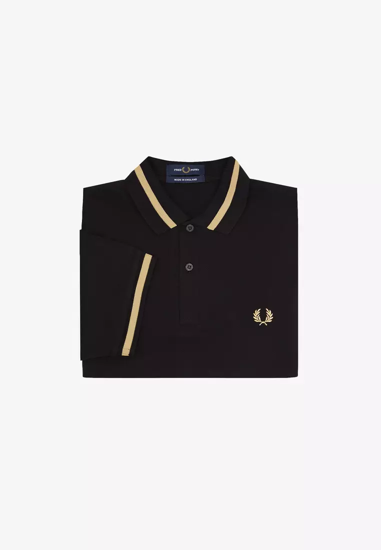 Buy Fred Perry Fred Perry M2 Single Tipped Fred Perry Shirt (Black
