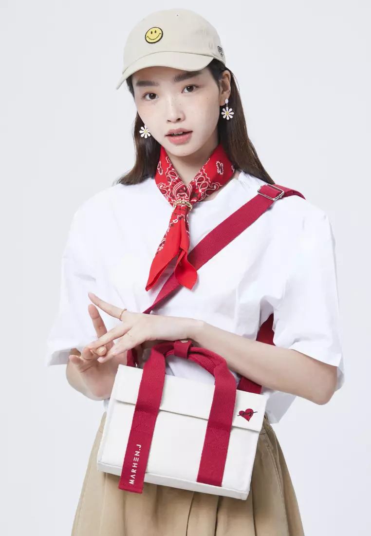 ROY NANO Canvas Crossbody Bag Heart Signal