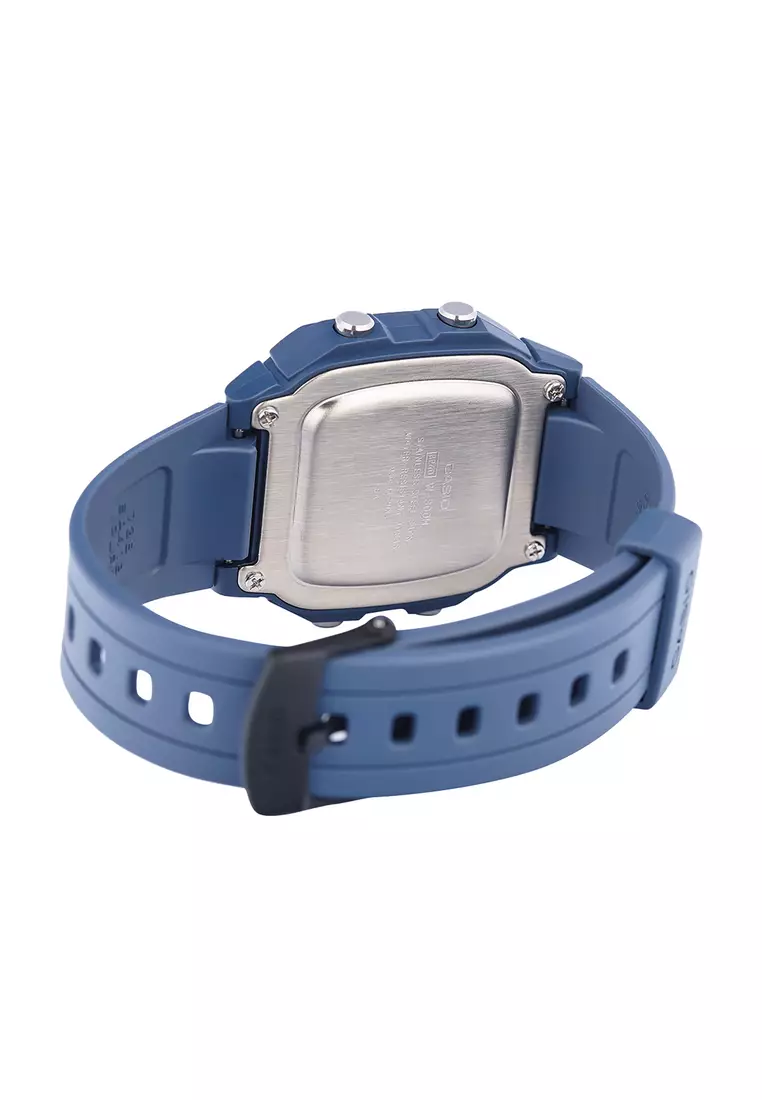 Men Digital Sport Watch W-800H-2AV Blue Resin Strap