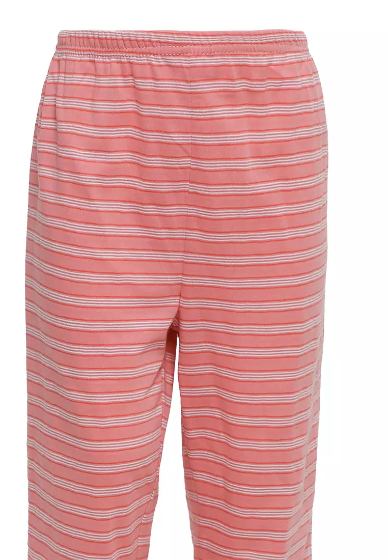 Pyjama Pijama Baju Tidur Kids Children Anak Cewek Baju Lengan Pendek Celana Panjang Sleepwear