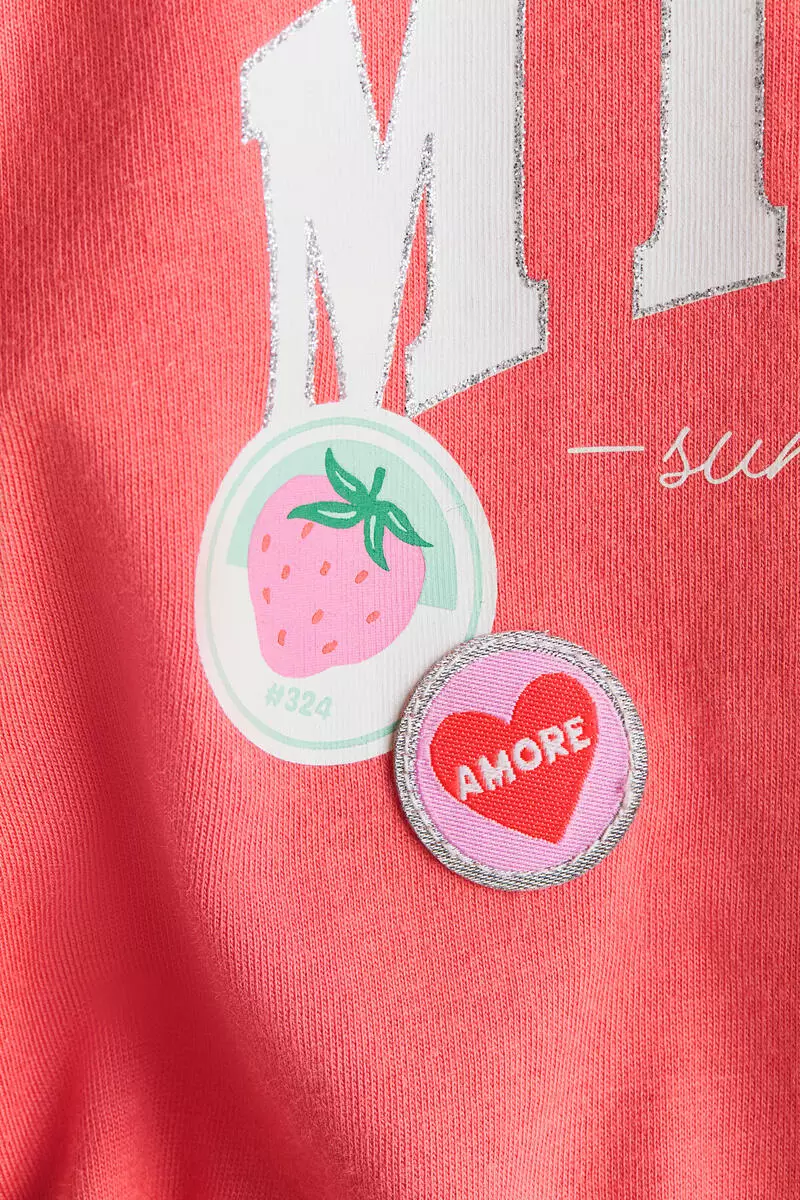 Motif-detail t-shirt