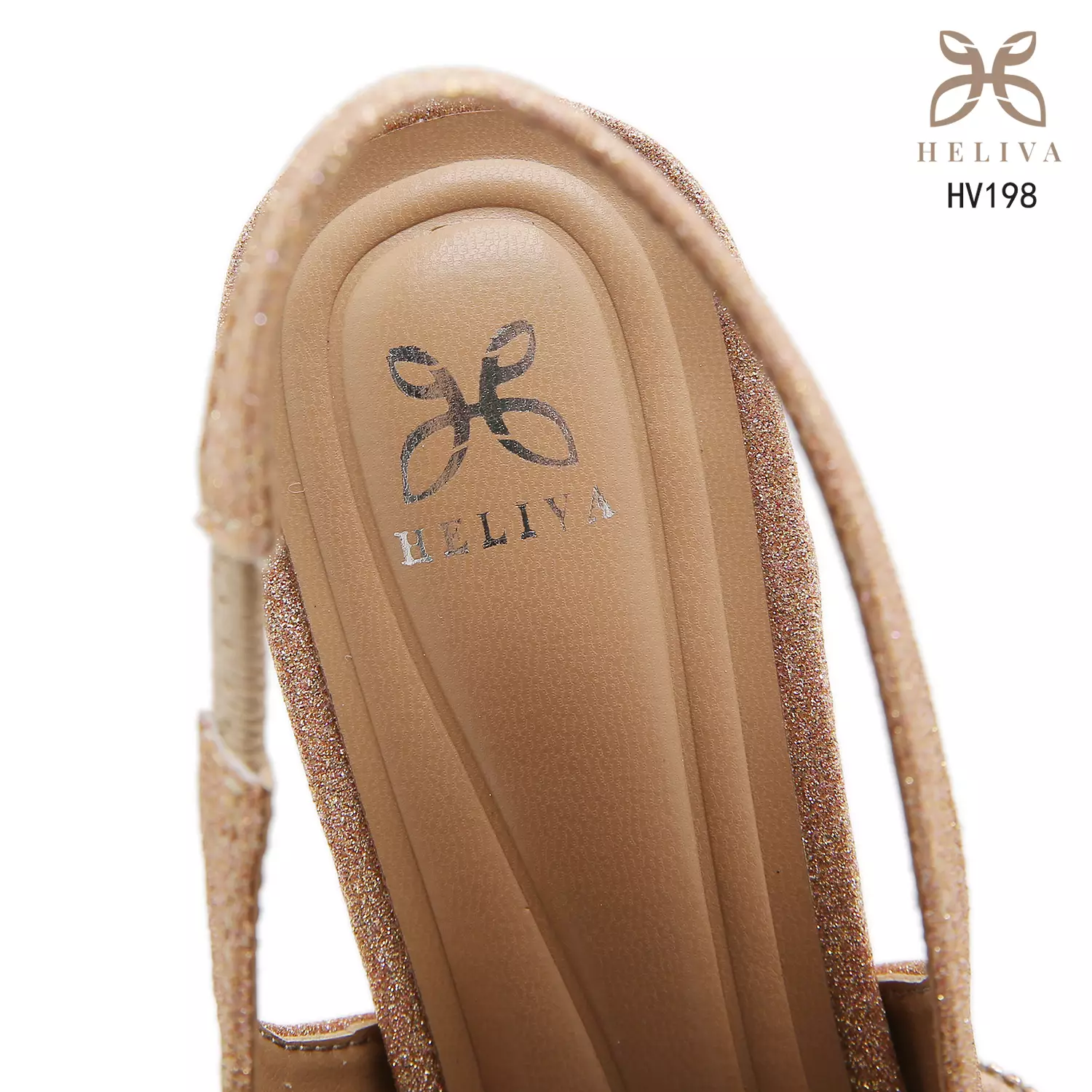 HELIVA CELESTINE Heels Slingback Glitter Stylish HV198