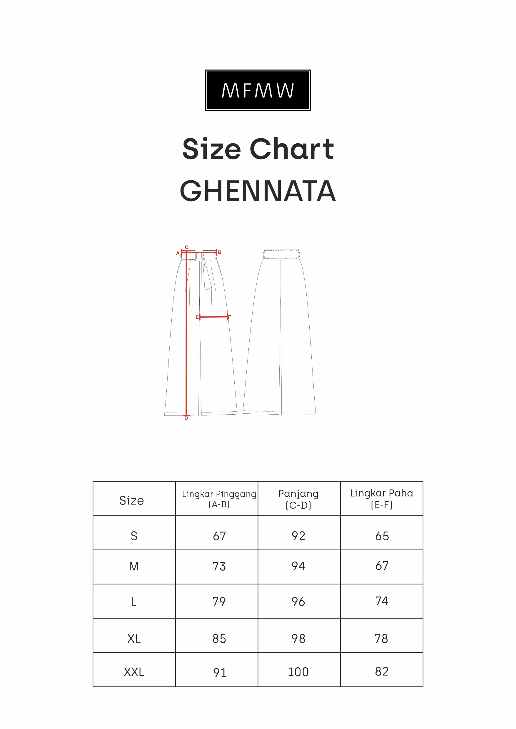 MFMW Ghennata Celana Panjang Kulot Brown