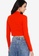 H&M red Cropped Turtleneck Top 3A6BCAA2D5350AGS_1