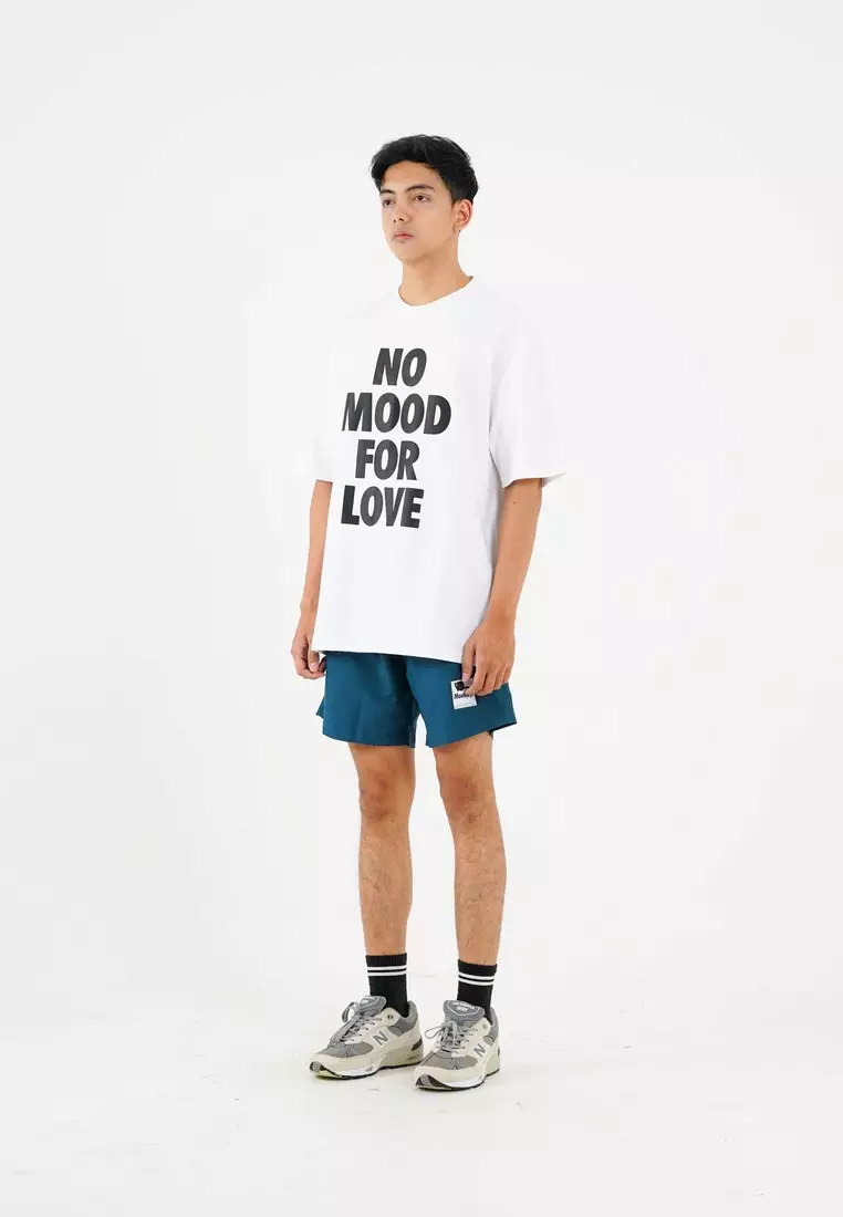 Moutley Men's T-Shirt Short Sleeve Oversized Fit Cotton 16s No Mood 031224
