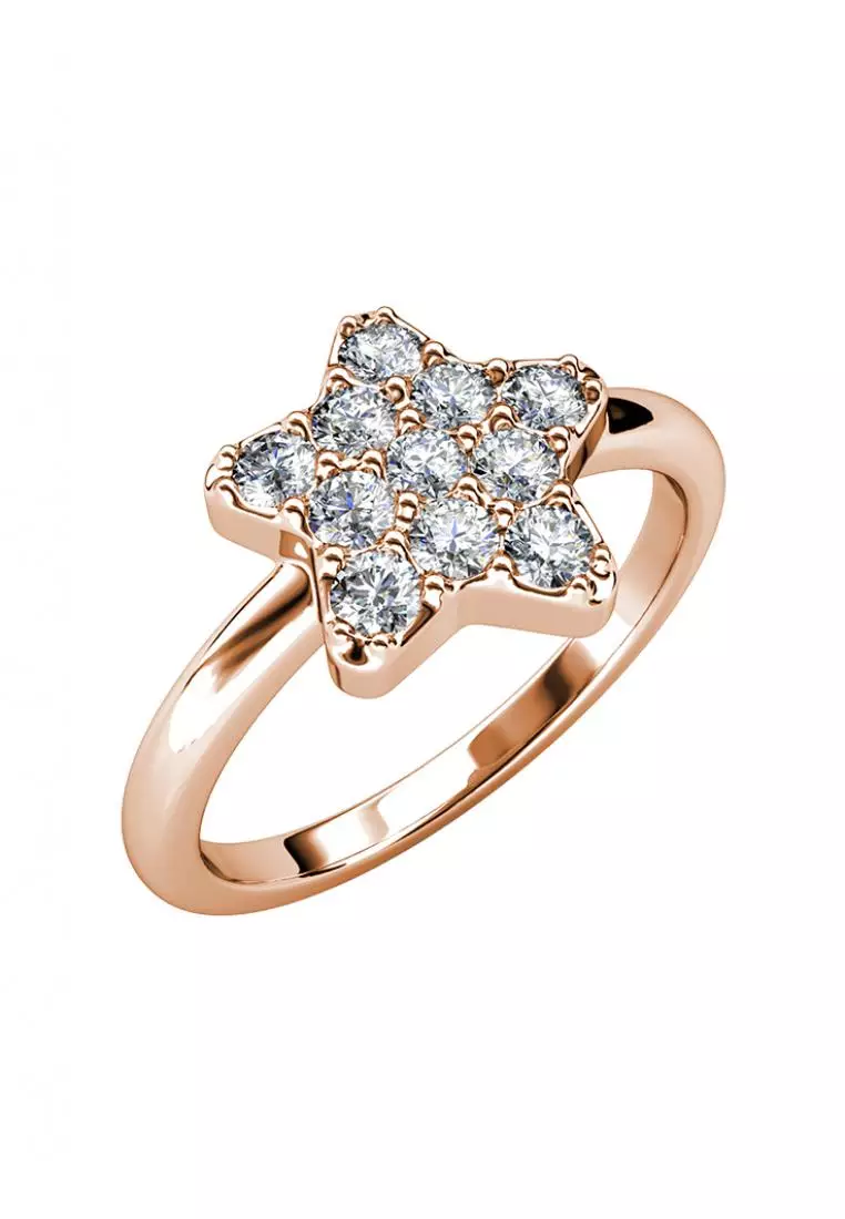 Star Blitz Ring RG - Cincin Crystal by Her Jewellery