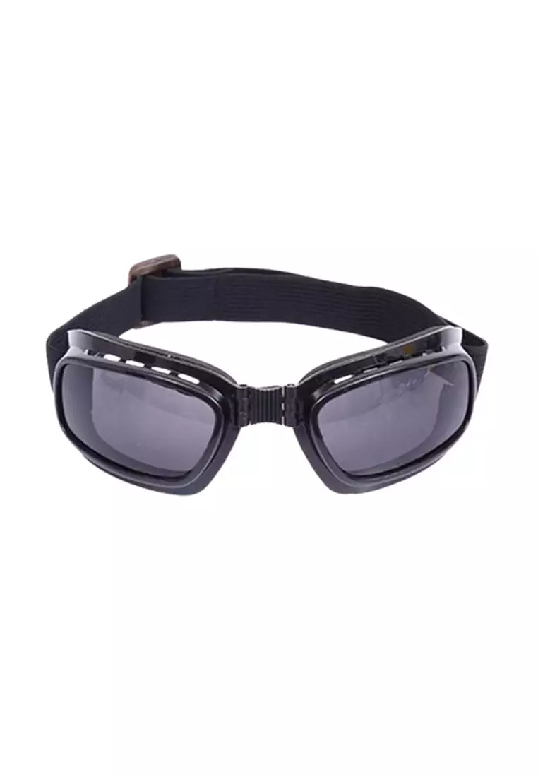 Kacamata Olahraga Ski Motorcycle Safety Goggles Foldable Elastic ORIGINAL - Black
