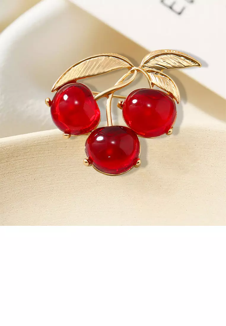 Cherry brooch deals