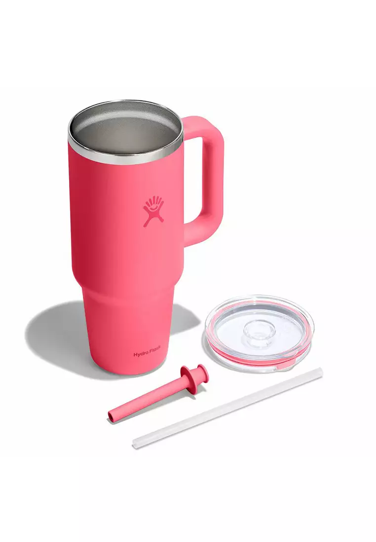 Hydro Flask All Around Travel Tumbler Clear 40 oz Popstar Pink