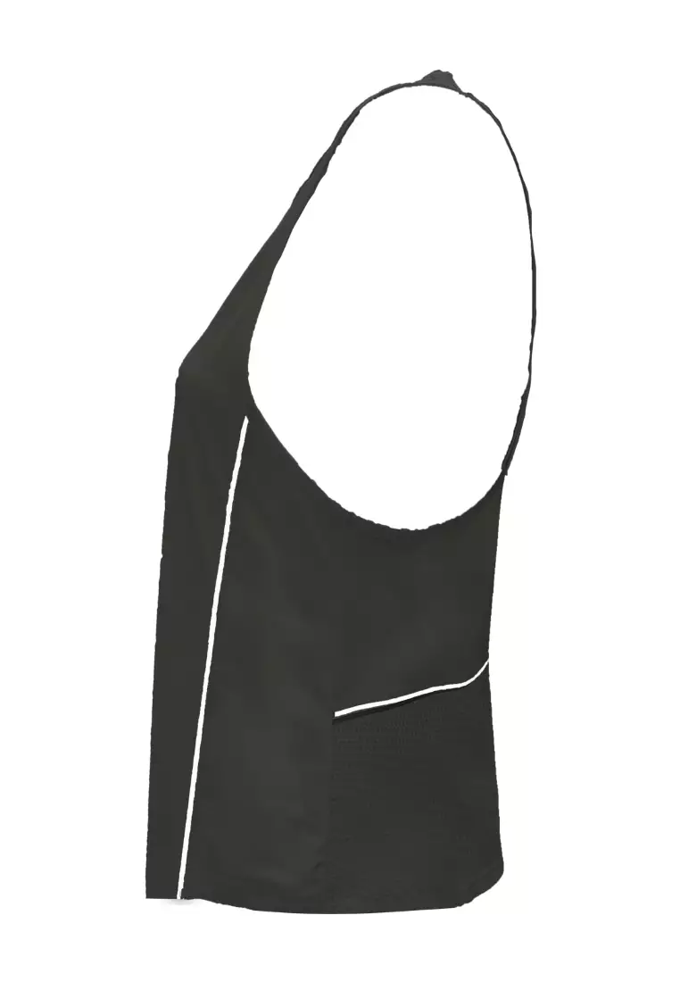 Loose Fit Training Tank Top with Reflective Strips Activewear for Women