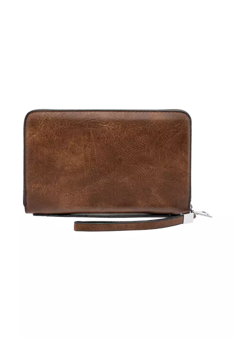 Men’s Hand Carry Dual Zipper Clutch Bag EBA 20907