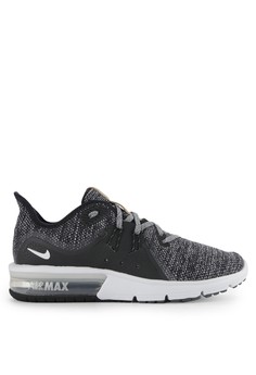 Nike black and multi Women's Nike Air Max Sequent 3 Running Shoes NI126SH0WCMGID_1