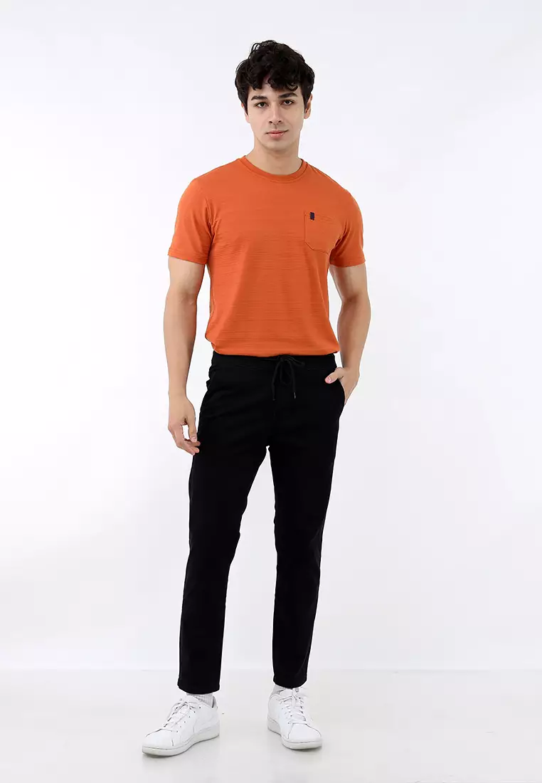 Colored Long Pants Slim Straight Stretch