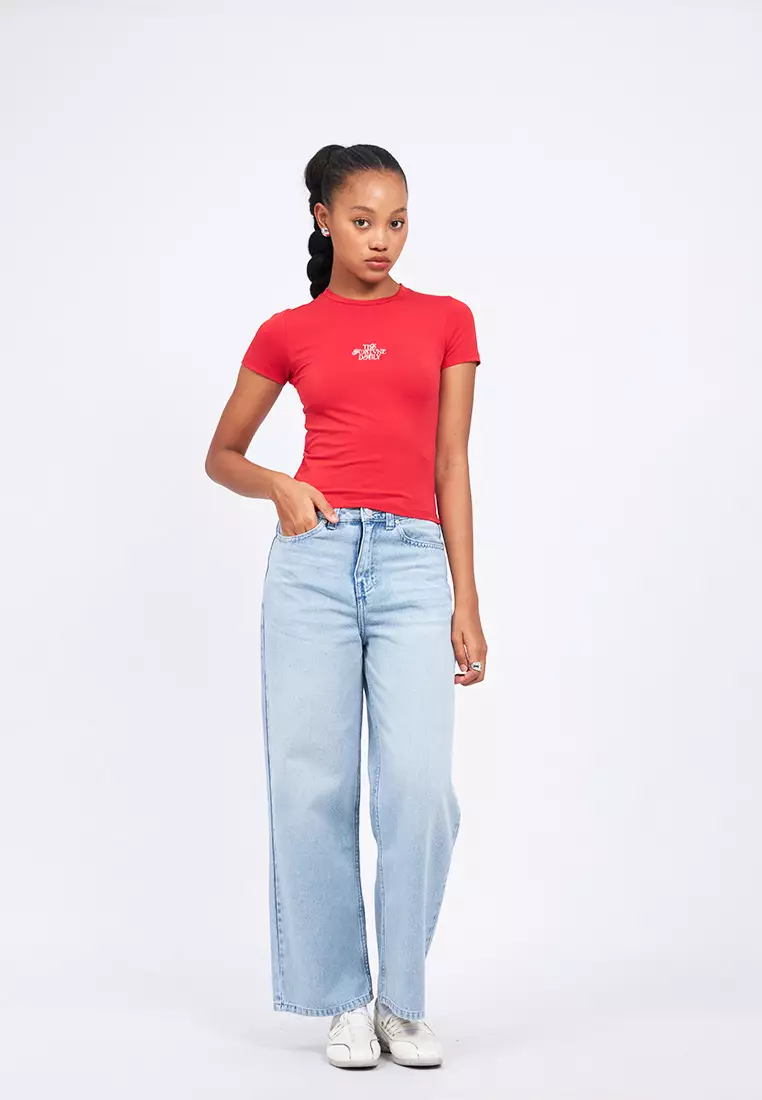 Graphic Short Sleeve Fitted T-Shirt