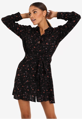 tie shirt dress