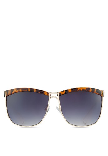 潮流方框太陽眼鏡, 飾品配件, 飾品zalora開箱配件