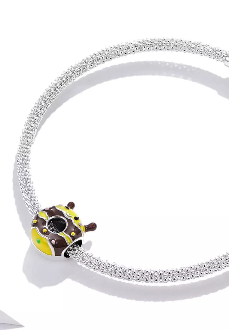 Solid 925 Sterling Silver Buzz Bee Pandora Inspired Charm