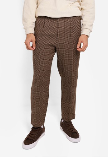 RAGEBLUE brown Woven Trousers DEBF9AA0012725GS_1