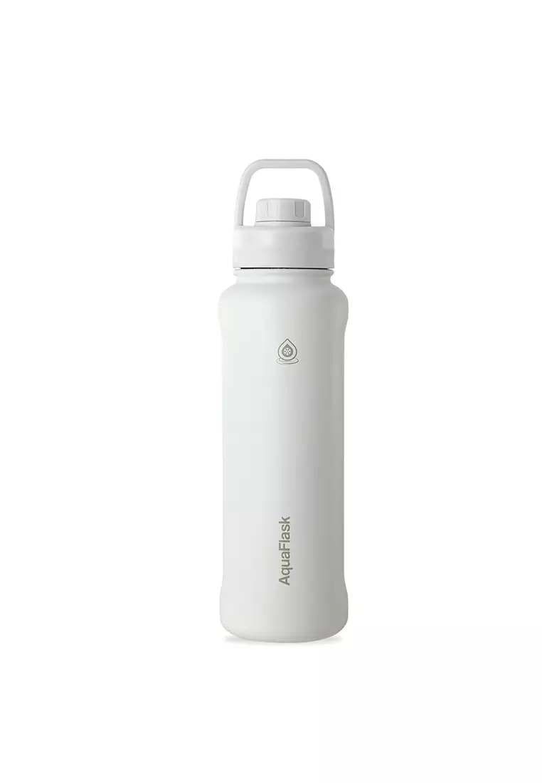 40oz Arctic White New Sports Lid Bottle Wide Mouth Vacuum Insulated Stainless Steel Drinking Water Bottle